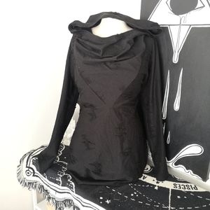 H&M Hooded Cowl Long Sleeve Dress Tunic